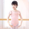 Gymnastics Bodysuit (2) Girl's Ruffle Short Sleeve Leotard