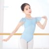 Gymnastics Bodysuit (5) Girl's Ruffle Short Sleeve Leotard