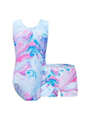 Gymnastics Leotards for Girls T Tie Dye Sets