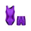 Leotard with Shorts Set
