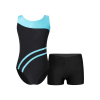 Kid Girls Gymnastics Leotard and Shorts Set
