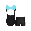 Kid Girls Gymnastics Leotard and Shorts Set