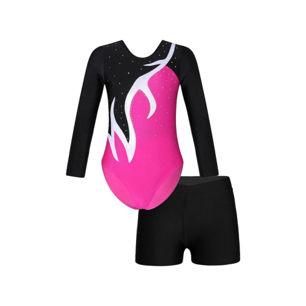 2Pcs Gymnastics Dance Workout Tracksuit