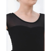 Girls Mesh Splicing Short Sleeve Leotard