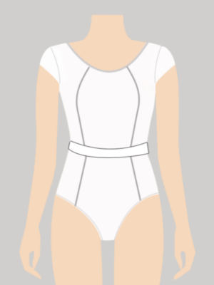 White dance leotards